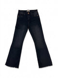 Raw-Hem Flare Jeans